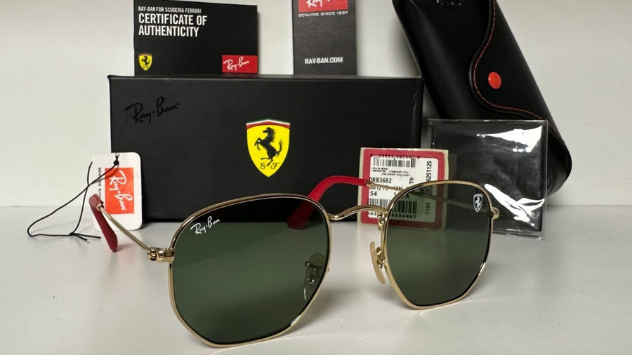 Hexagonal Ferrari Dorado/Verde 3548-M F008/31